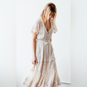 Spell Maggie Lace Midi Dress